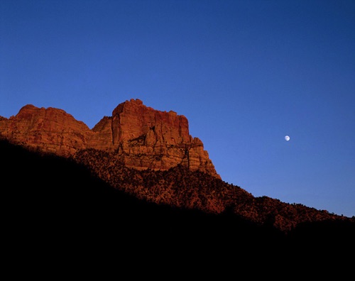 Moonrise, The Watchman, Zion National Park, Utah (MF).jpg